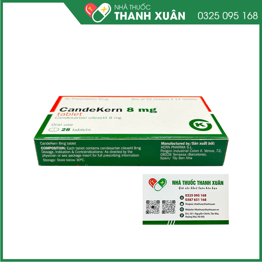CandeKern 8mg thuốc điều trị tăng huyết áp